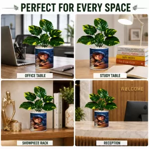 Artificial Tree Ceramic Photo Pot With White Stones 3x4 Inch (F164751) Artificial Tree Ceramic Photo Pot With White Stones 3x4 Inch (F164751)