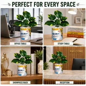 Artificial Tree Ceramic Photo Pot With White Stones 3x4 Inch (F164825) Artificial Tree Ceramic Photo Pot With White Stones 3x4 Inch (F164825)