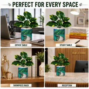 Artificial Tree Ceramic Photo Pot With White Stones 3x4 Inch (F164922) Artificial Tree Ceramic Photo Pot With White Stones 3x4 Inch (F164922)