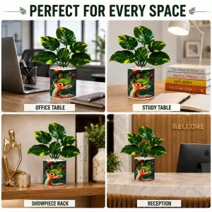 Artificial Tree Ceramic Photo Pot With White Stones 3x4 Inch (F165129) Artificial Tree Ceramic Photo Pot With White Stones 3x4 Inch (F165129)