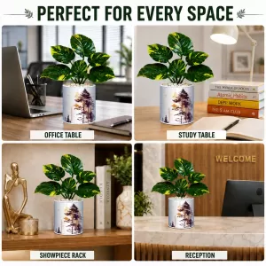 Artificial Tree Ceramic Photo Pot With White Stones 3x4 Inch (F165423) Artificial Tree Ceramic Photo Pot With White Stones 3x4 Inch (F165423)
