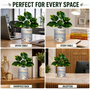 Artificial Tree Ceramic Photo Pot With White Stones 3x4 Inch (F165505) Artificial Tree Ceramic Photo Pot With White Stones 3x4 Inch (F165505)