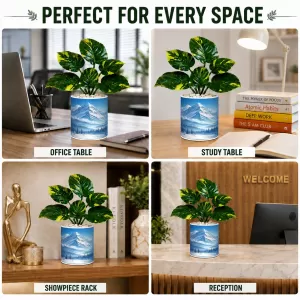 Artificial Tree Ceramic Photo Pot With White Stones 3x4 Inch (F165572) Artificial Tree Ceramic Photo Pot With White Stones 3x4 Inch (F165572)