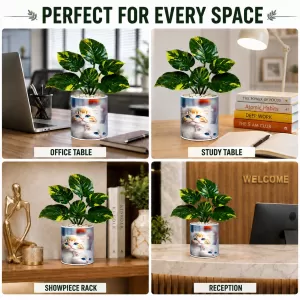 Artificial Tree Ceramic Photo Pot With White Stones 3x4 Inch (F165598) Artificial Tree Ceramic Photo Pot With White Stones 3x4 Inch (F165598)