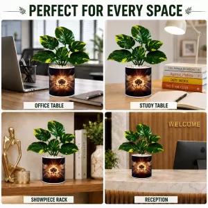 Artificial Tree Ceramic Photo Pot With White Stones 3x4 Inch (F165731) Artificial Tree Ceramic Photo Pot With White Stones 3x4 Inch (F165731)