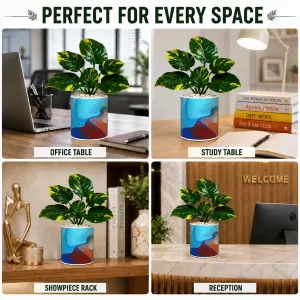 Artificial Tree Ceramic Photo Pot With White Stones 3x4 Inch (F165916) Artificial Tree Ceramic Photo Pot With White Stones 3x4 Inch (F165916)