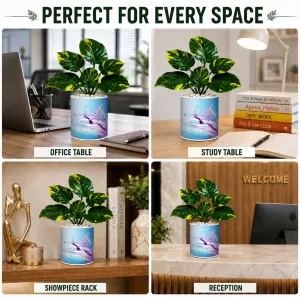 Artificial Tree Ceramic Photo Pot With White Stones 3x4 Inch (F165970) Artificial Tree Ceramic Photo Pot With White Stones 3x4 Inch (F165970)