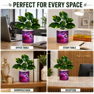 Artificial Tree Ceramic Photo Pot With White Stones 3x4 Inch (F165986) Artificial Tree Ceramic Photo Pot With White Stones 3x4 Inch (F165986)