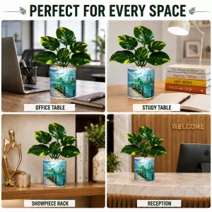 Artificial Tree Ceramic Photo Pot With White Stones 3x4 Inch (F166019) Artificial Tree Ceramic Photo Pot With White Stones 3x4 Inch (F166019)