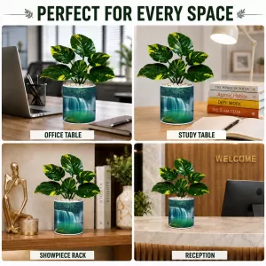 Artificial Tree Ceramic Photo Pot With White Stones 3x4 Inch (F166160) Artificial Tree Ceramic Photo Pot With White Stones 3x4 Inch (F166160)