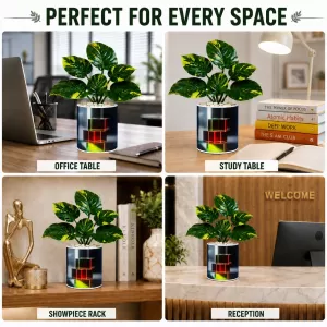 Artificial Tree Ceramic Photo Pot With White Stones 3x4 Inch (F166188) Artificial Tree Ceramic Photo Pot With White Stones 3x4 Inch (F166188)