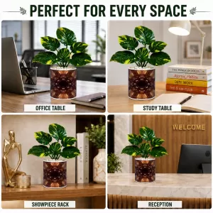 Artificial Tree Ceramic Photo Pot With White Stones 3x4 Inch (F166227) Artificial Tree Ceramic Photo Pot With White Stones 3x4 Inch (F166227)