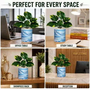 Artificial Tree Ceramic Photo Pot With White Stones 3x4 Inch (F166292) Artificial Tree Ceramic Photo Pot With White Stones 3x4 Inch (F166292)