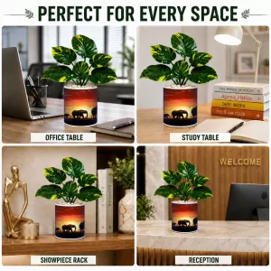 Artificial Tree Ceramic Photo Pot With White Stones 3x4 Inch (F166368) Artificial Tree Ceramic Photo Pot With White Stones 3x4 Inch (F166368)