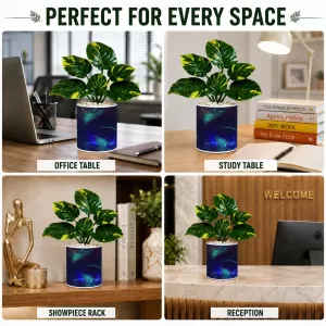 Artificial Tree Ceramic Photo Pot With White Stones 3x4 Inch (F166435) Artificial Tree Ceramic Photo Pot With White Stones 3x4 Inch (F166435)