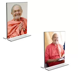 Car Desk/Table Top Swami Kriyananda Acrylic T-Style Photo Stand - 2.5x3.5 Inches, Compact And Stylish Spiritual Display, Easily Change 2 Photos ( Pack Of 1 ) (F9233) Car Desk/Table Top Swami Kriyananda Acrylic T-Style Photo Stand - 2.5x3.5 Inches, Compact And Stylish Spiritual Display, Easily Change 2 Photos ( Pack Of 1 ) (F9233)