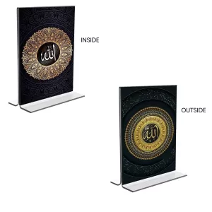 Car Desk/Table Top Islamic Allah Acrylic T-Style Photo Stand - 2.5x3.5 Inches, Compact And Stylish Spiritual Display, Easily Change 2 Photos ( Pack Of 1 ) (F9375) Car Desk/Table Top Islamic Allah Acrylic T-Style Photo Stand - 2.5x3.5 Inches, Compact And Stylish Spiritual Display, Easily Change 2 Photos ( Pack Of 1 ) (F9375)