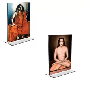 Car Desk/Table Top Sri Sri Pranabananda And Sri Babbaji Acrylic T-Style Photo Stand - 2.5x3.5 Inches, Compact And Stylish Spiritual Display, Easily Change 2 Photos ( Pack Of 1 ) (F9415) Car Desk/Table Top Sri Sri Pranabananda And Sri Babbaji Acrylic T-Style Photo Stand - 2.5x3.5 Inches, Compact And Stylish Spiritual Display, Easily Change 2 Photos ( Pack Of 1 ) (F9415)