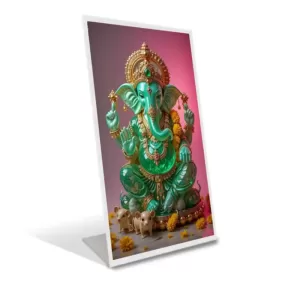 Car Desk/Table Top Lord Ganesha Acrylic L-Style Photo Stand - 2.5x3.5 Inches, Compact And Stylish Spiritual Display (F6656) Car Desk/Table Top Lord Ganesha Acrylic L-Style Photo Stand - 2.5x3.5 Inches, Compact And Stylish Spiritual Display (F6656)