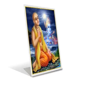 Car Desk/Table Top Shree Chaitanya Mahaprabhu Acrylic L-Style Photo Stand - 2.5x3.5 Inches, Compact And Stylish Spiritual Display (F6669) Car Desk/Table Top Shree Chaitanya Mahaprabhu Acrylic L-Style Photo Stand - 2.5x3.5 Inches, Compact And Stylish Spiritual Display (F6669)
