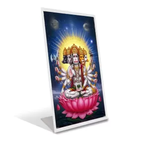 Car Desk/Table Top Panchmukhi Hanuman Acrylic L-Style Photo Stand - 2.5x3.5 Inches, Compact And Stylish Spiritual Display (F6673) Car Desk/Table Top Panchmukhi Hanuman Acrylic L-Style Photo Stand - 2.5x3.5 Inches, Compact And Stylish Spiritual Display (F6673)