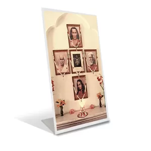 Car Desk/Table Top Kriya Yoga, Paramahansa Yogananda Acrylic L-Style Photo Stand - 2.5x3.5 Inches, Compact And Stylish Spiritual Display (F6681) Car Desk/Table Top Kriya Yoga, Paramahansa Yogananda Acrylic L-Style Photo Stand - 2.5x3.5 Inches, Compact And Stylish Spiritual Display (F6681)