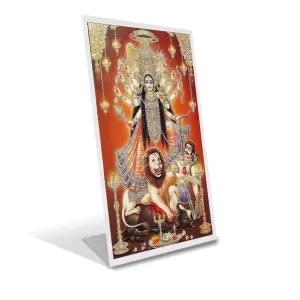 Car Desk/Table Top Maa Durga Acrylic L-Style Photo Stand - 2.5x3.5 Inches, Compact And Stylish Spiritual Display (F6686) Car Desk/Table Top Maa Durga Acrylic L-Style Photo Stand - 2.5x3.5 Inches, Compact And Stylish Spiritual Display (F6686)