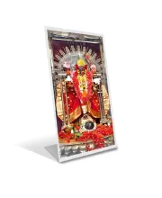 Car Desk/Table Top  Maa Bhavatarini Acrylic L-Style Photo Stand - 2.5x3.5 Inches, Compact And Stylish Spiritual Display (F6711)