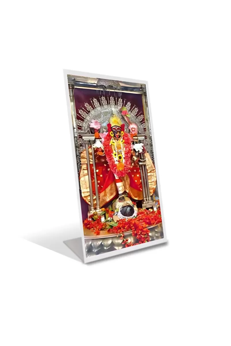 Car Desk/Table Top  Maa Bhavatarini Acrylic L-Style Photo Stand - 2.5x3.5 Inches, Compact And Stylish Spiritual Display (F6711)