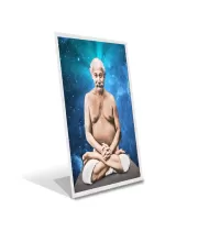 Car Desk/Table Top Shri Lahiri Mahashaya Acrylic L-Style Photo Stand - 2.5x3.5 Inches, Compact And Stylish Spiritual Display (F6720)