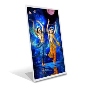 Car Desk/Table Top Lord Chaitanya Mahaprabhu And Nityananda Prabhu Acrylic L-Style Photo Stand - 2.5x3.5 Inches, Compact And Stylish Spiritual Display (F6725) Car Desk/Table Top Lord Chaitanya Mahaprabhu And Nityananda Prabhu Acrylic L-Style Photo Stand - 2.5x3.5 Inches, Compact And Stylish Spiritual Display (F6725)