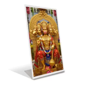 Car Desk/Table Top Panchmukhi Hanuman Acrylic L-Style Photo Stand - 2.5x3.5 Inches, Compact And Stylish Spiritual Display (F6726) Car Desk/Table Top Panchmukhi Hanuman Acrylic L-Style Photo Stand - 2.5x3.5 Inches, Compact And Stylish Spiritual Display (F6726)