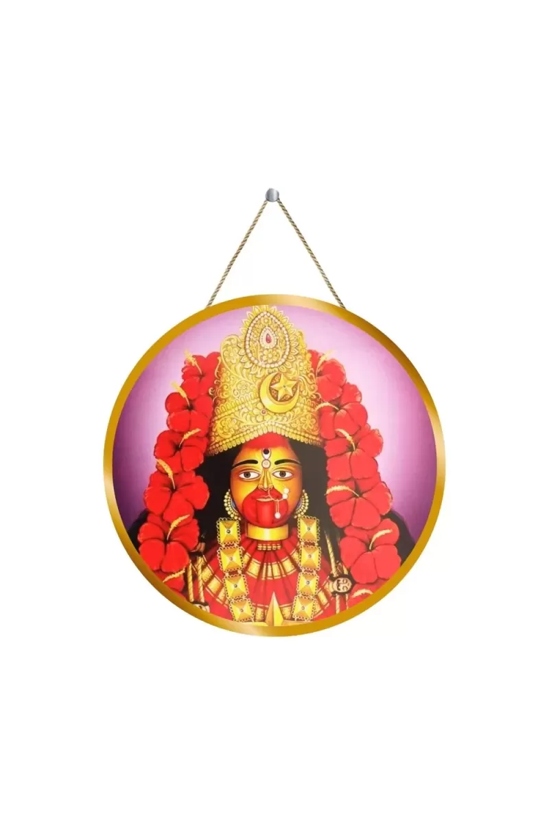Tara Maa 12x12 Inch Round Religious Photo Frame | Spiritual Wall Decor For Home Temple, Pooja Room & Office | Divine Wall Art Picture For Worship, Meditation & Gift (F13064)