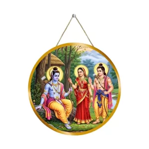 Lord Rama Sita Lakshmana 12x12 Inch Round Religious Photo Frame | Spiritual Wall Decor For Home Temple, Pooja Room & Office | Divine Wall Art Picture For Worship, Meditation & Gift (F13067) Lord Rama Sita Lakshmana 12x12 Inch Round Religious Photo Frame | Spiritual Wall Decor For Home Temple, Pooja Room & Office | Divine Wall Art Picture For Worship, Meditation & Gift (F13067)