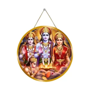 Lord Rama Sita Lakhmana Hanuman 12x12 Inch Round Religious Photo Frame | Spiritual Wall Decor For Home Temple, Pooja Room & Office | Divine Wall Art Picture For Worship, Meditation & Gift (F13092) Lord Rama Sita Lakhmana Hanuman 12x12 Inch Round Religious Photo Frame | Spiritual Wall Decor For Home Temple, Pooja Room & Office | Divine Wall Art Picture For Worship, Meditation & Gift (F13092)