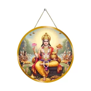 Lord Vishnu 12x12 Inch Round Religious Photo Frame | Spiritual Wall Decor For Home Temple, Pooja Room & Office | Divine Wall Art Picture For Worship, Meditation & Gift (F13095) Lord Vishnu 12x12 Inch Round Religious Photo Frame | Spiritual Wall Decor For Home Temple, Pooja Room & Office | Divine Wall Art Picture For Worship, Meditation & Gift (F13095)