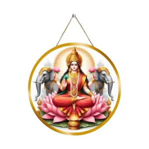 Goddess Lakshmi 12x12 Inch Round Religious Photo Frame | Spiritual Wall Decor For Home Temple, Pooja Room & Office | Divine Wall Art Picture For Worship, Meditation & Gift (F13096) Goddess Lakshmi 12x12 Inch Round Religious Photo Frame | Spiritual Wall Decor For Home Temple, Pooja Room & Office | Divine Wall Art Picture For Worship, Meditation & Gift (F13096)