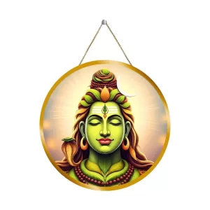 Lord Shiva 12x12 Inch Round Religious Photo Frame | Spiritual Wall Decor For Home Temple, Pooja Room & Office | Divine Wall Art Picture For Worship, Meditation & Gift (F13107) Lord Shiva 12x12 Inch Round Religious Photo Frame | Spiritual Wall Decor For Home Temple, Pooja Room & Office | Divine Wall Art Picture For Worship, Meditation & Gift (F13107)