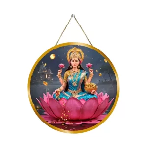 Goddess Lakshmi 12x12 Inch Round Religious Photo Frame | Spiritual Wall Decor For Home Temple, Pooja Room & Office | Divine Wall Art Picture For Worship, Meditation & Gift (F13111) Goddess Lakshmi 12x12 Inch Round Religious Photo Frame | Spiritual Wall Decor For Home Temple, Pooja Room & Office | Divine Wall Art Picture For Worship, Meditation & Gift (F13111)