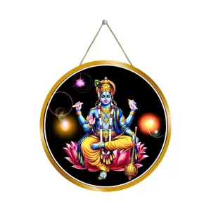 Lord Vishnu 12x12 Inch Round Religious Photo Frame | Spiritual Wall Decor For Home Temple, Pooja Room & Office | Divine Wall Art Picture For Worship, Meditation & Gift (F13117) Lord Vishnu 12x12 Inch Round Religious Photo Frame | Spiritual Wall Decor For Home Temple, Pooja Room & Office | Divine Wall Art Picture For Worship, Meditation & Gift (F13117)
