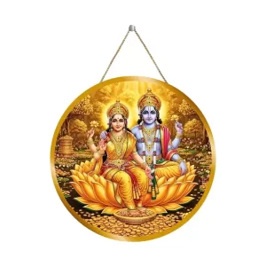 Lord Vishnu Lakshmi 12x12 Inch Round Religious Photo Frame | Spiritual Wall Decor For Home Temple, Pooja Room & Office | Divine Wall Art Picture For Worship, Meditation & Gift (F13139) Lord Vishnu Lakshmi 12x12 Inch Round Religious Photo Frame | Spiritual Wall Decor For Home Temple, Pooja Room & Office | Divine Wall Art Picture For Worship, Meditation & Gift (F13139)