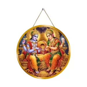 Lord Vishnu Lakshmi 12x12 Inch Round Religious Photo Frame | Spiritual Wall Decor For Home Temple, Pooja Room & Office | Divine Wall Art Picture For Worship, Meditation & Gift (F13140) Lord Vishnu Lakshmi 12x12 Inch Round Religious Photo Frame | Spiritual Wall Decor For Home Temple, Pooja Room & Office | Divine Wall Art Picture For Worship, Meditation & Gift (F13140)