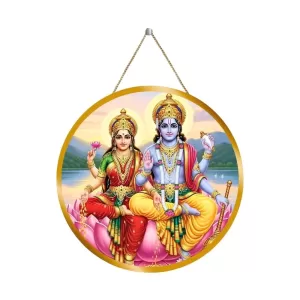 Lord Vishnu Lakshmi 12x12 Inch Round Religious Photo Frame | Spiritual Wall Decor For Home Temple, Pooja Room & Office | Divine Wall Art Picture For Worship, Meditation & Gift (F13141) Lord Vishnu Lakshmi 12x12 Inch Round Religious Photo Frame | Spiritual Wall Decor For Home Temple, Pooja Room & Office | Divine Wall Art Picture For Worship, Meditation & Gift (F13141)