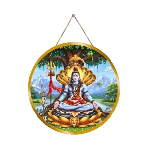 Lord Shiva 12x12 Inch Round Religious Photo Frame | Spiritual Wall Decor For Home Temple, Pooja Room & Office | Divine Wall Art Picture For Worship, Meditation & Gift (F13146) Lord Shiva 12x12 Inch Round Religious Photo Frame | Spiritual Wall Decor For Home Temple, Pooja Room & Office | Divine Wall Art Picture For Worship, Meditation & Gift (F13146)
