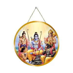 Lord Rama Lakhmana Hanuman 12x12 Inch Round Religious Photo Frame | Spiritual Wall Decor For Home Temple, Pooja Room & Office | Divine Wall Art Picture For Worship, Meditation & Gift (F13148) Lord Rama Lakhmana Hanuman 12x12 Inch Round Religious Photo Frame | Spiritual Wall Decor For Home Temple, Pooja Room & Office | Divine Wall Art Picture For Worship, Meditation & Gift (F13148)