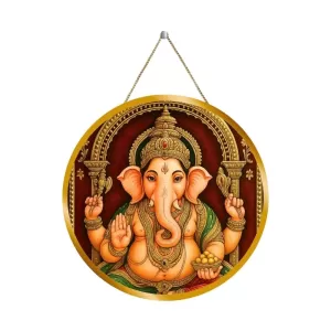 Lord Ganesha 12x12 Inch Round Religious Photo Frame | Spiritual Wall Decor For Home Temple, Pooja Room & Office | Divine Wall Art Picture For Worship, Meditation & Gift (F13152) Lord Ganesha 12x12 Inch Round Religious Photo Frame | Spiritual Wall Decor For Home Temple, Pooja Room & Office | Divine Wall Art Picture For Worship, Meditation & Gift (F13152)