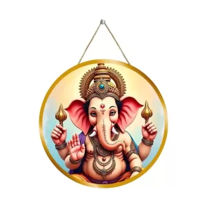 Lord Ganesha 12x12 Inch Round Religious Photo Frame | Spiritual Wall Decor For Home Temple, Pooja Room & Office | Divine Wall Art Picture For Worship, Meditation & Gift (F13153) Lord Ganesha 12x12 Inch Round Religious Photo Frame | Spiritual Wall Decor For Home Temple, Pooja Room & Office | Divine Wall Art Picture For Worship, Meditation & Gift (F13153)