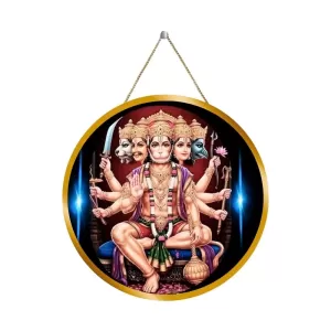 Lord Hanuman 12x12 Inch Round Religious Photo Frame | Spiritual Wall Decor For Home Temple, Pooja Room & Office | Divine Wall Art Picture For Worship, Meditation & Gift (F13157) Lord Hanuman 12x12 Inch Round Religious Photo Frame | Spiritual Wall Decor For Home Temple, Pooja Room & Office | Divine Wall Art Picture For Worship, Meditation & Gift (F13157)