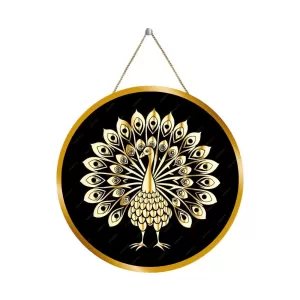 Peacock Symbol 12x12 Inch Round Religious Photo Frame | Spiritual Wall Decor For Home Temple, Pooja Room & Office | Divine Wall Art Picture For Worship, Meditation & Gift (F13161) Peacock Symbol 12x12 Inch Round Religious Photo Frame | Spiritual Wall Decor For Home Temple, Pooja Room & Office | Divine Wall Art Picture For Worship, Meditation & Gift (F13161)