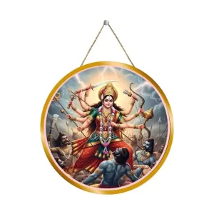 Maa Kali 12x12 Inch Round Religious Photo Frame | Spiritual Wall Decor For Home Temple, Pooja Room & Office | Divine Wall Art Picture For Worship, Meditation & Gift (F13165) Maa Kali 12x12 Inch Round Religious Photo Frame | Spiritual Wall Decor For Home Temple, Pooja Room & Office | Divine Wall Art Picture For Worship, Meditation & Gift (F13165)